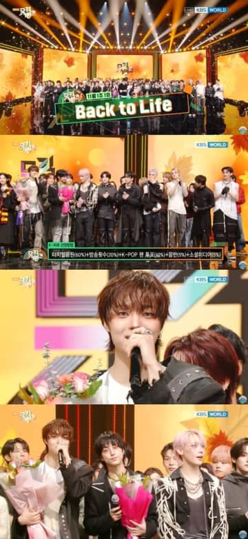 &TEAM、韓国デビュー1週で音楽番組「3冠」の快進撃！今度は『MUSIC BANK』で1位に