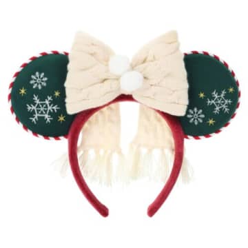 ディズニー・クリスマス新作カチューシャはマフラーみたいなリボンが印象的