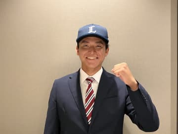 西武、育成5位・平口と入団交渉「足りない部分をしっかり補っていきたい」