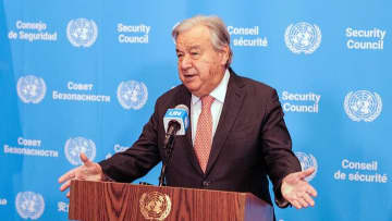 国連事務総長 米国の空爆は国際人道法に違反と指摘