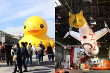 アヒルｖｓ猫！？大阪で街ぐるみのアートフェス…マルシェも約５０店【雨天決行】