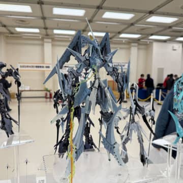 「ファイブスター物語」より「HGSK 1/72 ゲートシオンマーク3 リッタージェット・破烈の人形（シープヘッド・アスティルーテ/静）」が展示！【#ホビーラウンド33】