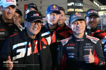 「ファンのために走りなさい」モリゾウ、母国ラリージャパンでクラッシュ落胆の勝田貴元にエール