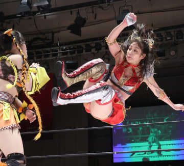 【東京女子】上福ゆき＆上原わかながタッグ王座Ｖ２「乗ってくれ、Ｈａ～Ｈａ～」