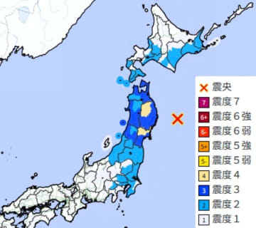 【速報】三陸沖でM6.7の地震　東日本で広く揺れる　津波注意報を発表　最大震度4　埼玉、東京も揺れ観測