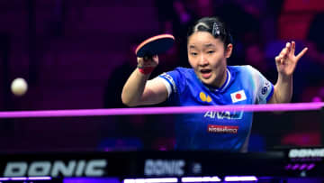 【卓球】張本美和が決勝進出　世界12位韓国のシン ユビンを破る　決勝は伊藤美誠と早田ひなの勝者と激突〈WTTチャンピオンズ フランクフルト〉