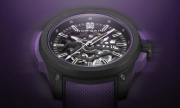 パープルを纏う究極のスケルトンスポーツウオッチ「ワイルド ワン」が世界限定400本で登場【ノルケイン】