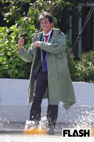織田裕二、『踊る大捜査線』新作映画ロケで“大爆笑”アクション、疾走シーンも息切れナシ、自らセリフ提案する“熱意”