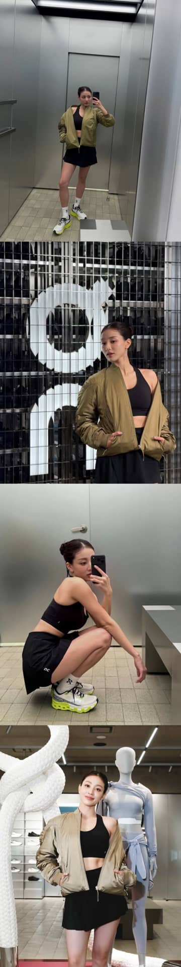 TWICE・ジヒョ、ブラトップ姿で見せた“健康美”に視線集中！「スタイル良すぎ」【PHOTO】