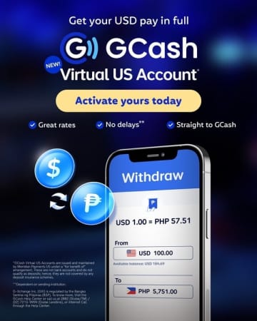 GCash、バーチャル米ドル口座を開設し、フィリピン人の米ドル決済および送金受取方法に革新をもたらす