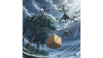 複数機で荷物を運ぶドローンの性能が向上[小林啓倫のドローン最前線] Vol.95