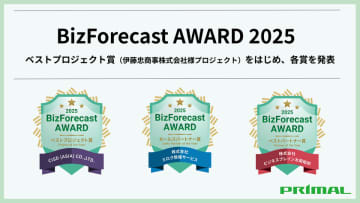 「BizForecast Award 2025」経営管理システム『BizForecast』を提供するプライマルが経営管理の進化に貢献したビジネスパートナー企業を表彰　ベストプロジェクト賞(伊藤忠商事株式会社様プロジェクト)をはじめ、各賞を発表