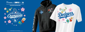 【即完売必至】村上隆がドジャースWS優勝を祝う！笑顔の花＆カタカナロゴ入り限定コレクション、受注販売開始！