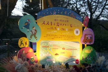 【多摩湖】狭山公園のススキ原っぱが白銀にきらめく。光と音が溶け合う秋のライトアップイベント開催