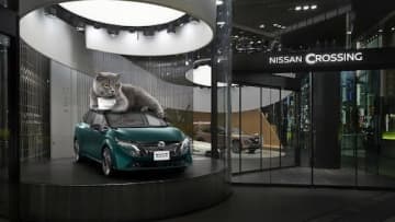 中谷美紀主演×空気階段・水川かたまり脚本　日産オーラ短編ドラマ『3メートルの猫』が配信開始、銀座には“実物大猫”が出現！