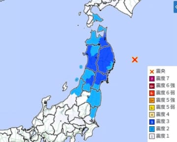 【速報】三陸沖でM6.2の地震　関東まで広く揺れる　最大震度3　埼玉、東京でも揺れ観測