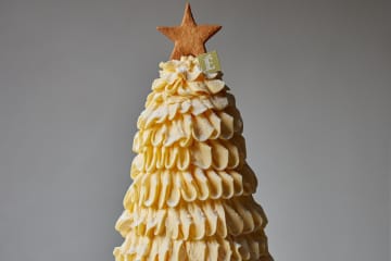 丸の内「エシレ・メゾン デュ ブール」“もみの木”着想クリスマスケーキ、たっぷり3種のバタークリーム