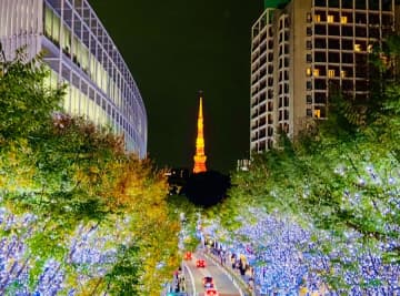 六本木ヒルズが輝く夜 ― 93万灯の『けやき坂イルミネーション』と『Luminous Bouquet（ルミナス・ブーケ）』