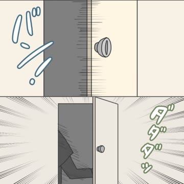 【漫画】不審者は私を突き飛ばして出て行った　手が震えて通報できない【護送車に乗った話 Vol.5】