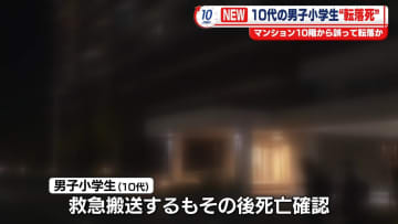 マンション10階から10代の男子小学生が転落…死亡　仙台市
