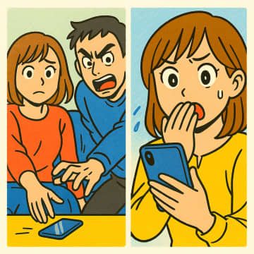 「俺のスマホに触るな！」見たことない表情でキレる彼。後日、スマホをこっそり見た結果【短編小説】