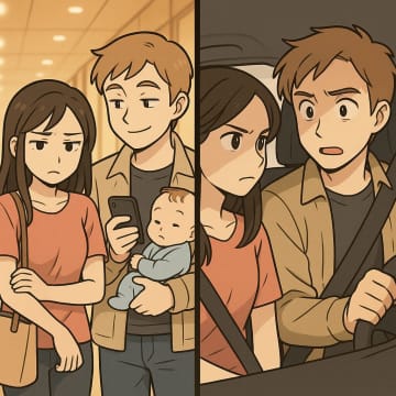 「産後太り？努力が足りないな」と授乳室前で笑う夫。帰りの車で妻が放った一言に笑顔が消えた【短編小説】