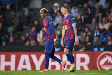 ヤマル、レヴァンドフスキの来季残留を熱望か…“共闘継続”をフリック監督＆デコSDに要望？