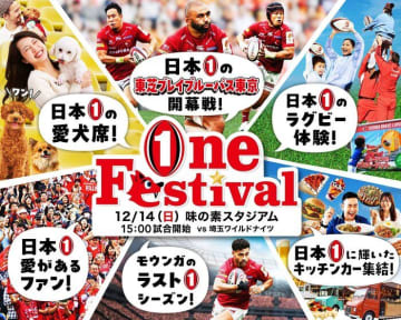 日本ラグビー史上初！愛犬と一緒に観戦できる試合が12月14日に開催！「愛犬と一緒に観戦できるペアチケット」を50組100名様にプレゼント！【東芝ブレイブルーパス東京】