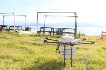 南海トラフ地震を想定、イームズロボティクスが今治市でドローン医療物資輸送を実証