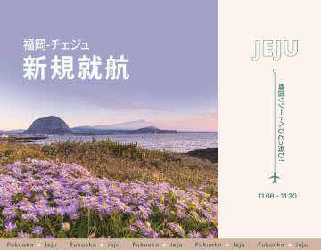 ティーウェイ航空、福岡-チェジュ新規就航記念セールを開催！プロモーション限定価格 片道総額8,630円～*で提供