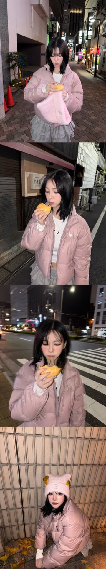 aespa・カリナ、夜の東京の街に出没！“変装なし”で日本グルメ満喫SHOTに反響「遭遇したかった」【PHOTO】