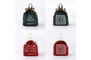 紀ノ国屋、ころんとかわいい巾着バッグ「クリスマススイーツバッグ」限定発売