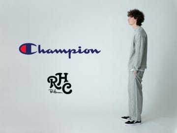 RHC ロンハーマン×Champion、コラボセットアップ発売。水をはじく裏起毛素材