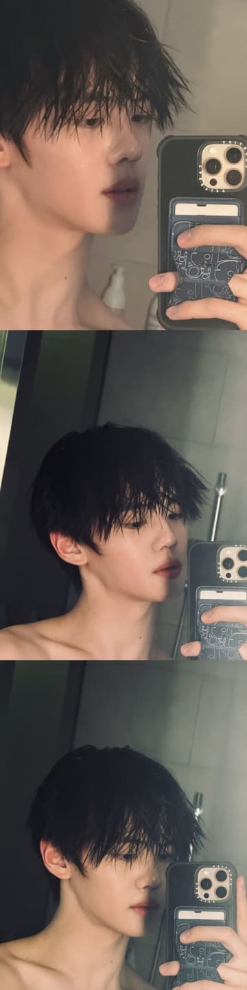 ZB1・ギュビン、色気漂う“濡れ髪ショット”が反則級…チラ見え鎖骨に視線釘付け「息止まった」【PHOTO】