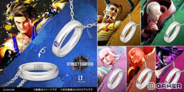 「ストリートファイター6」ルーク、ジェイミー、ジュリなどのイメージカラーと名前の刻印があしらわれたリングネックレスが登場！
