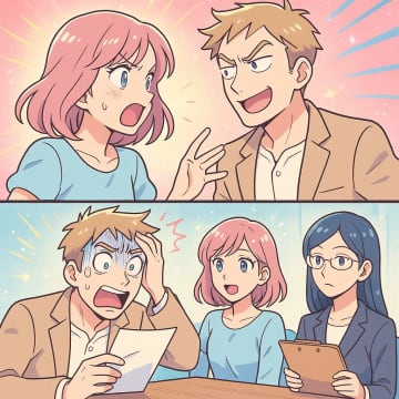 夫「勝手に離婚すれば？お前生活費ないだろ」→弁護士が見せた、慰謝料の請求書に顔色が真っ青【短編小説】