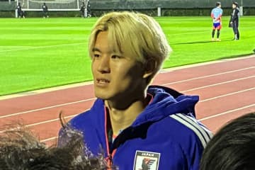 【日本代表】初招集ＦＷの後藤啓介　金髪への本田圭佑〝影響〟は否定「シントカラーでもあるので」
