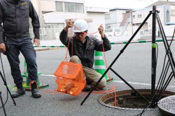 岡野バルブ製造、岡山市で下水道管のドローン調査を実施