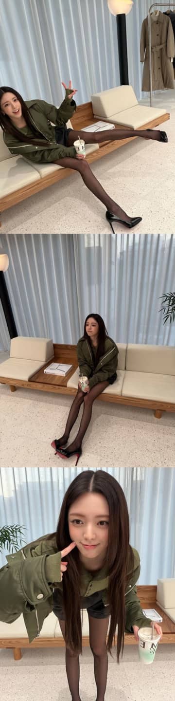ピンヒール並みに細すぎて心配…ITZY・ユナ、超ミニ丈の脚線美に視線集中「スタイルお化け」【PHOTO】