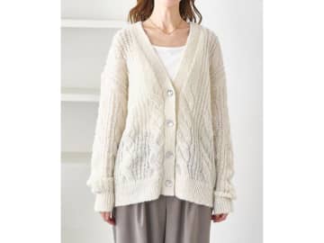 一軍服に任命♡【ROPÉ PICNIC】主役級の可愛さ！「デザインカーデ」