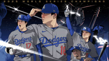 MLB公式のイラストが「思った以上にガンダム」だ！　SNSで大注目「気のせい？」「ドジャース専用ガンダム」