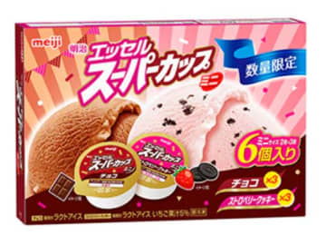 明治、「明治 エッセル スーパーカップ ミニ ストロベリークッキー・チョコ」を数量限定発売