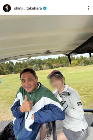 元ボクシング世界チャンピオンの竹原慎二が愛娘とゴルフ&寿司　仲良くビールを飲む姿に「娘さん…絶対お綺麗」の声