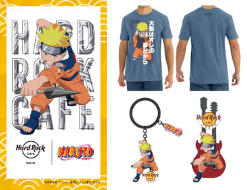 ハードロックカフェ「NARUTO-ナルト-」とコラボしたTシャツ/ピンバッジ/トートバッグなど発売