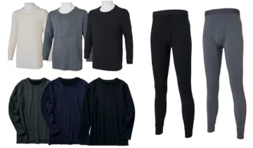 ワークマン、メンズ用の冬インナー発売。薄手9分袖/厚手長袖/ロングタイツ、抗菌防臭でストレッチ性も備える
