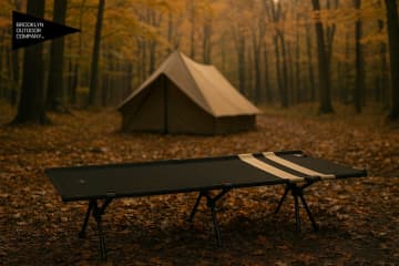 【寝心地最高コットが進化】BOCの「The 600D Folding Cot」にブランド初ストライプ柄が登場！撤収も爆速の新ブラケット搭載！