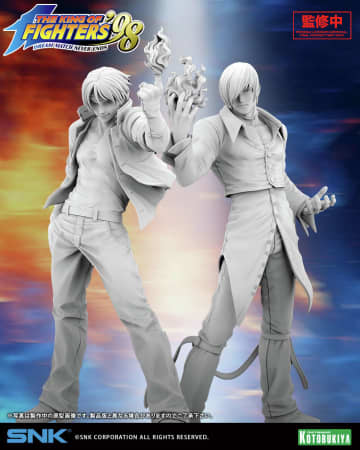 コトブキヤ、「THE KING OF FIGHTERS '98」より「草薙 京」、「八神 庵」のフィギュア原型を公開
