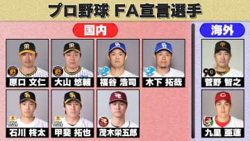 【プロ野球】全8選手が国内外FA権行使　昨年は9選手のうちMLB挑戦の菅野智之含む6選手が移籍する結果に