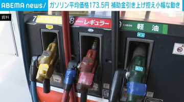 ガソリン平均価格173.5円 補助金引き上げ控え 小幅な動き