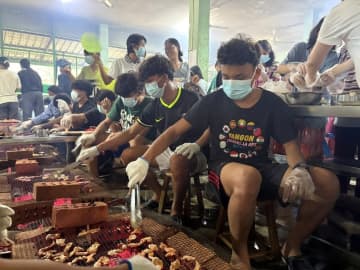 ジャパンハート養育施設「Dream Train」でBBQを開催しました